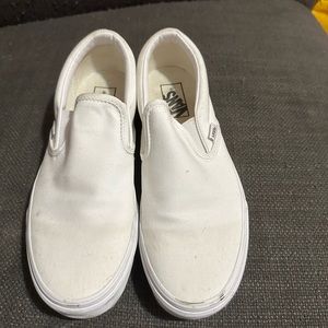 White Vans. Unisex - men 8.5/ womens 10